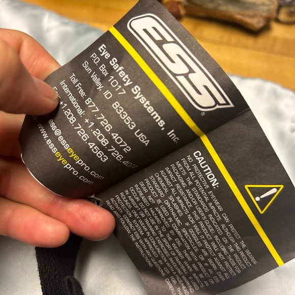 Safety goggles- ESS FirePro 1971 series FS - New with tags! Fire Dept Issue - Picture 2 of 6